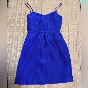 J. Crew navy silky dress